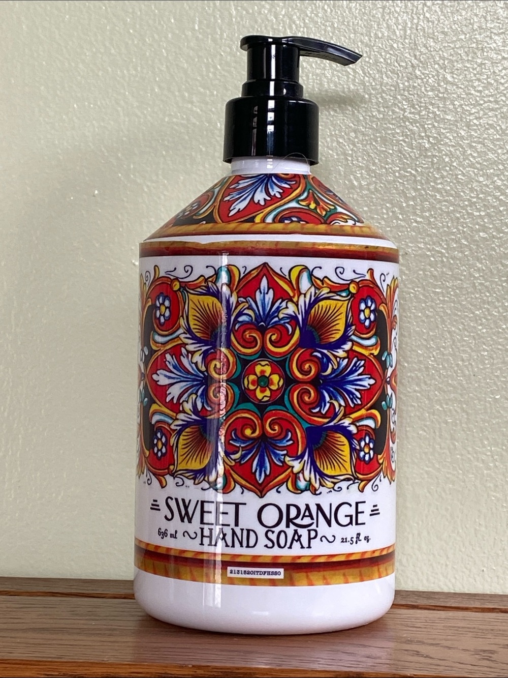Sweet Orange Hand Soap  21.5 oz Vibrant Multicolor Pump Bottle